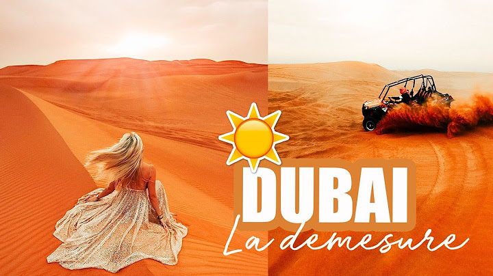 ON S'ENVOLE POUR DUBAI