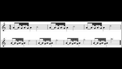 Great Highland Bagpipes Intermediate Exercise 4 – high pitch normal speed