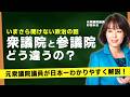 【今さら聞けない政治】衆議院と参議院の違いを解説
