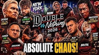 AEW Double or Nothing 2026 Highlights! | Title vs Hair, "I Quit" Chaos & Stadium Stampede!