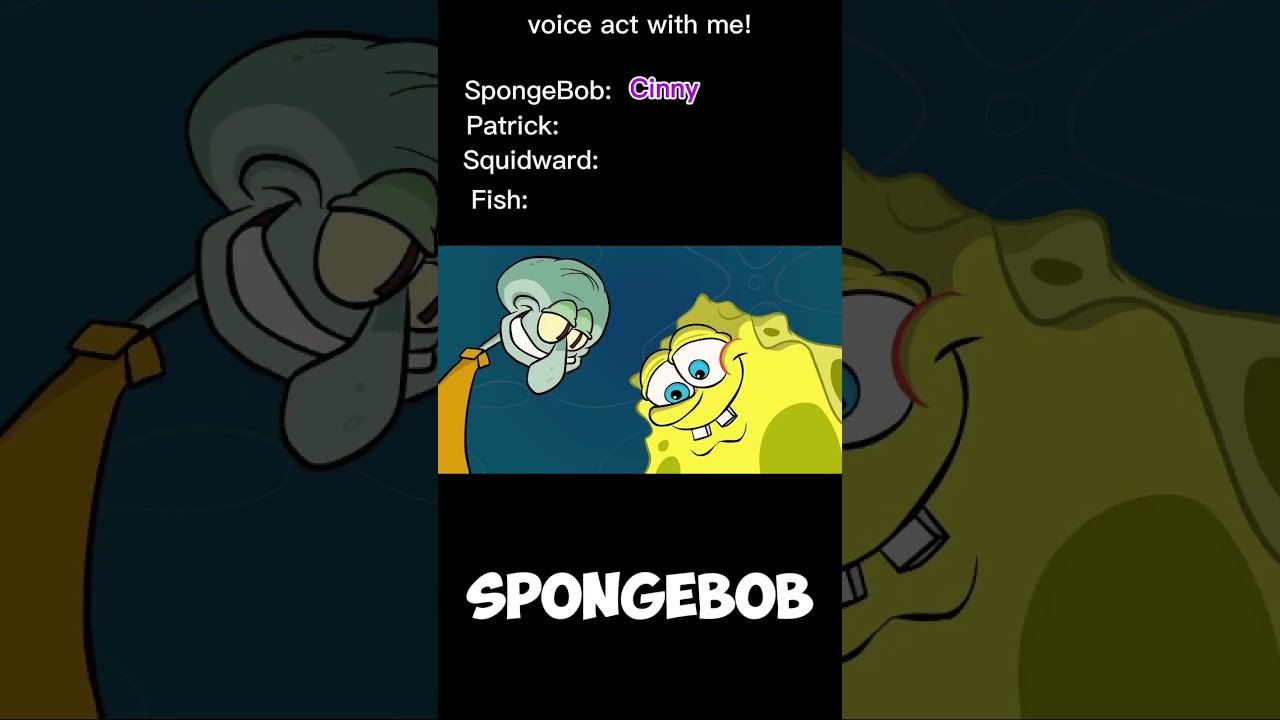 Voice Act With Me Spongebob Voiceacting Memes Fyp Trending