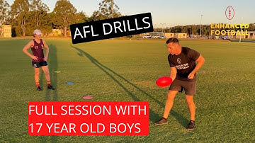 7 AFL Training drills - Full training session