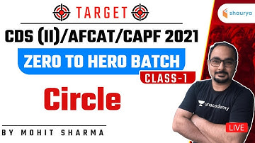 Circle (Part-1) Zero to Hero Batch | Target CDS (II)/AFCAT/CAPF 2021 | Mohit Sharma
