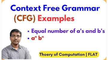 3.2 Construction of Context Free Grammar | Examples-1 | Design of CFG | TOC | FLAT
