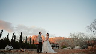 Mallory + Andrew's Intimate Wedding at Zion Red Rock Villa