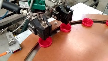 Double Head Wad Inserting Machine with Glue attachment and Cap elevator