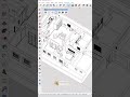 📐 2D Plan Export – SketchUp ➡ AutoCAD#trendingshorts