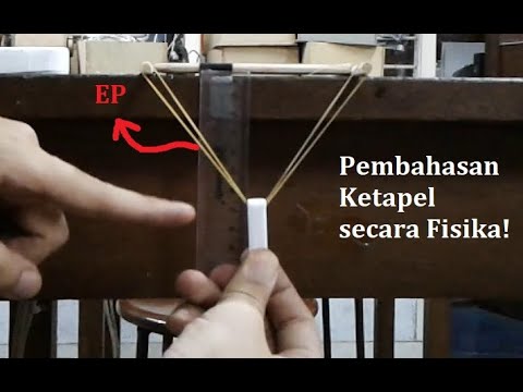 Pengukuran Energi Potensial dan Kinetik pada Ketapel Karet Gelang