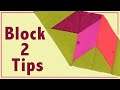 Sizzle Quilt: Block 2 tips