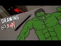 DO NOT DRAW AT 3 AM!! *DRAWING HULK GOES WRONG*