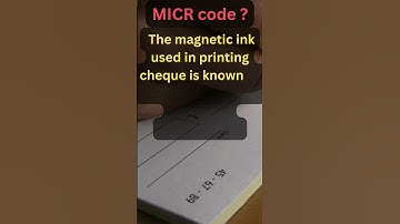What is MICR code ?  #moneywiseminutiae