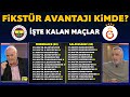 Fenerbahçe mi Galatasaray mı?  Hangi takımın fikstürü daha avantajlı? İşte kalan maçlar image