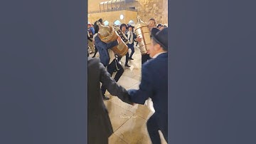 Second Hakafot after the Simchat Torah holiday at the Western Wall in Jerusalem, Israel 2025
