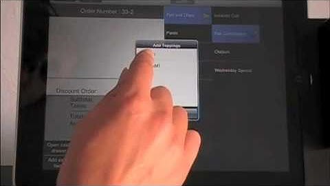 iPad Restaurant Point of Sale