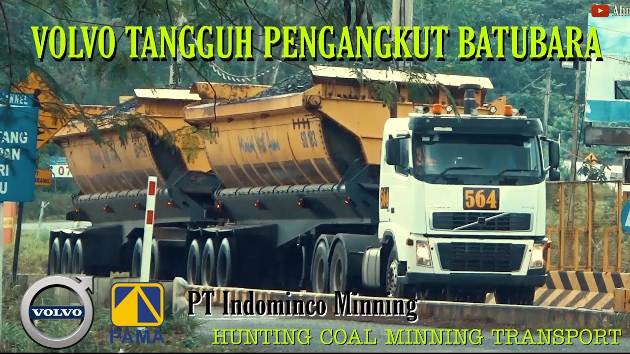 150 TON BATUBARA, VOLVO FH16 550 DOUBLE VESSEL, MERAYAP DI TANJAKAN PT INDOMINCO BONTANG