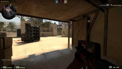 CS:GO - Mirage Defending the "A" Plant.