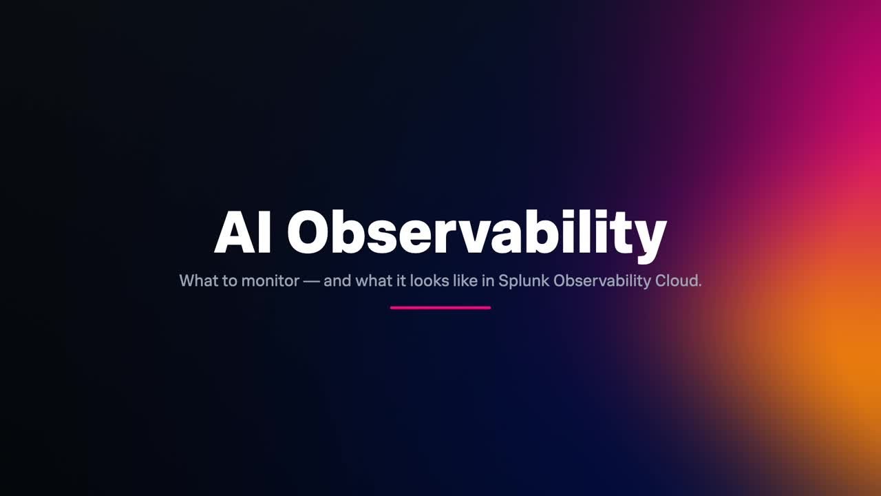 AI Observability in Splunk Observability Cloud