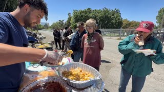 Making Loaded Breakfast Burritos for the Homeless!