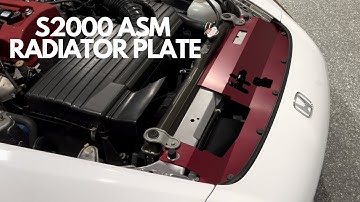 Honda S2000 ASM Radiator Plate Install