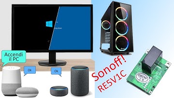 Come accendere e spegnere un pc con Google / Alexa usando un Sonoff RE5V1C