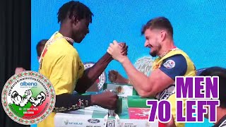 MEN 70 LEFT HAND - WORLD ARMWRESTLING CHAMPIONSHIP 2025 - Bulgaria - Preliminary Matches Армрестлинг