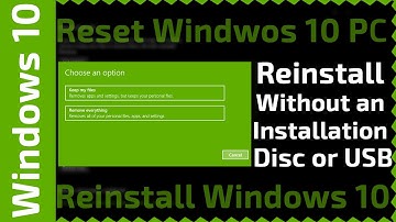 Windows 10 | Reinstall without an installation Disc or USB | Reset Windows 10 PC