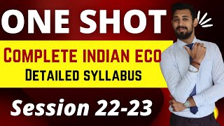 One Shot | Indian eco | Full syllabus | Boards 2023 | Class 12