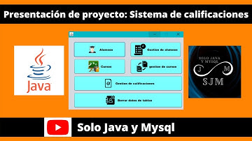 Presentación de proyecto: Sistema de calificaciones en java y mysql