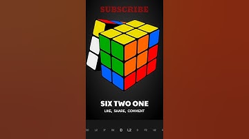 SIX TWO ONE PATTERN ON RUBIK