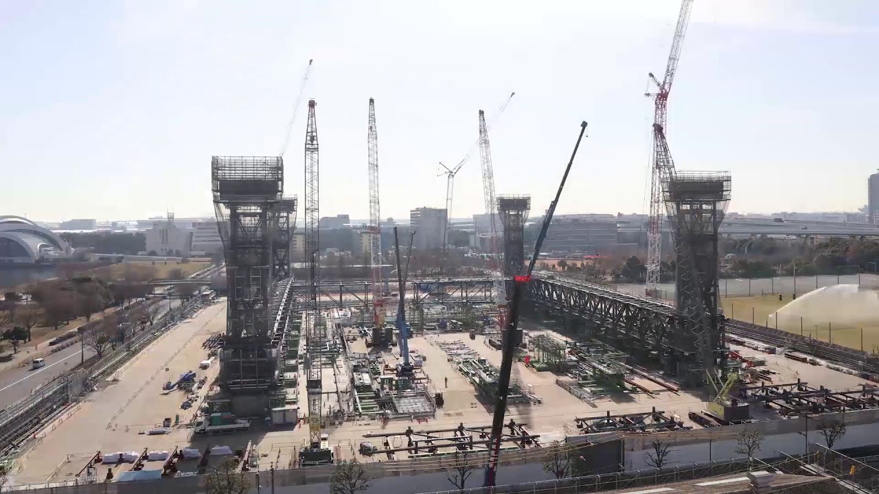 [Tokyo 2020 Games] Tokyo Aquatics Centre Time-Lapse Movie