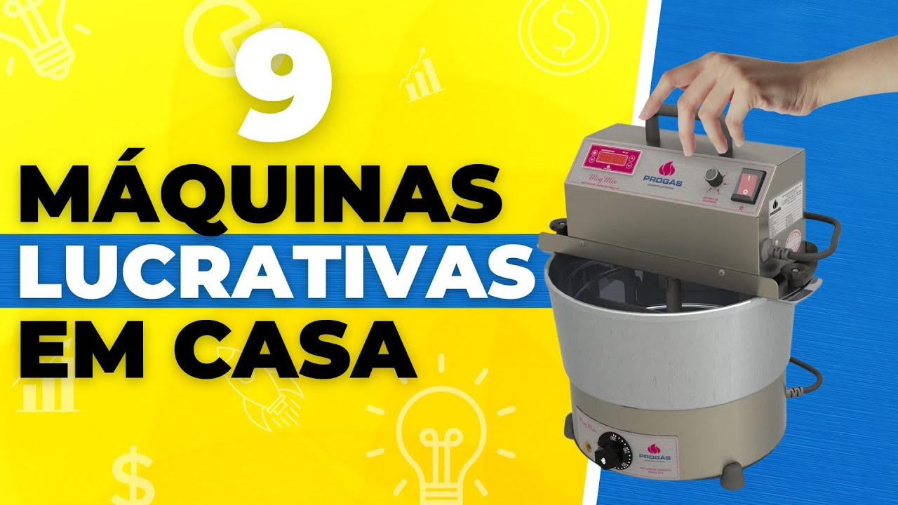 9 MÁQUINAS LUCRATIVAS PARA TRABALHAR EM CASA - YouTube
