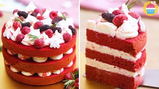 Decorazione torta di velluto rosso nudo | Nude red velvet cake decoration cake | Che Dolce