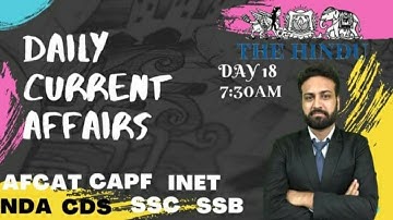 Daily Current Affairs: NewsPaper Analysis for Defence Exams | SSB/NDA/CDS/CAPF | Learn with Sumit