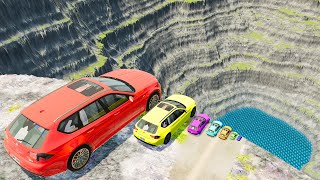 Massive & Small Cars vs Leap Of Death - BeamNG. Drive