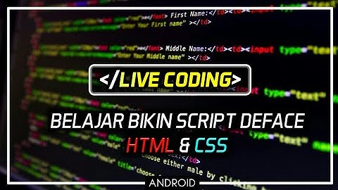 Cara membuat script deface di android mudah ada lagunya || Dipsey