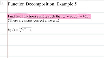 How to Decompose Functions: Example 5 | Math Energy TV