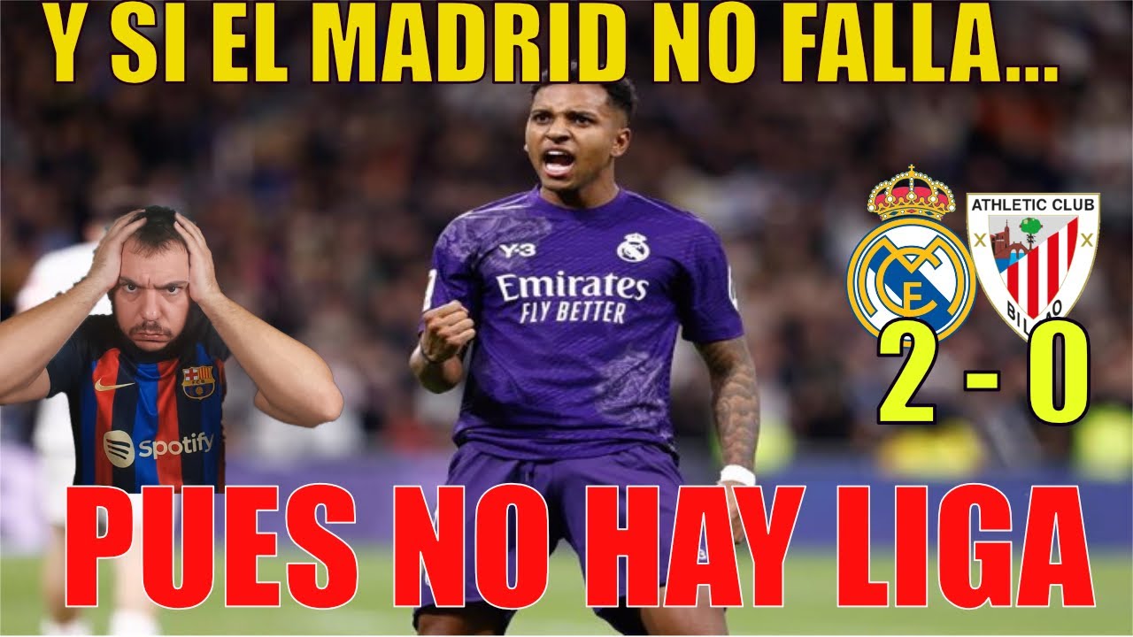REAL MADRID 2 - 0 ATHLETIC. EL MADRID CADA VEZ MAS CERCA DE GANAR LA ...