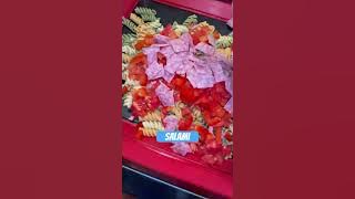 Easy Tri Color Rotini Pasta Salad #easysidedishes #sidedishrecipe #pastasaladrecipe