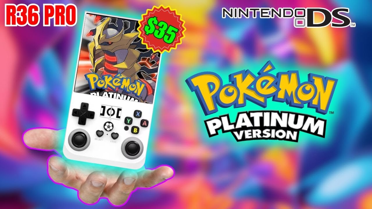 Pokemon R36 Pokémon Platinum On This 35$ Gaming Console! | R36 PRO Gameplay 2025 ...
