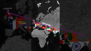 India to London by bus in 1957 #shorts #history #geography #geopolitics #mapanimation