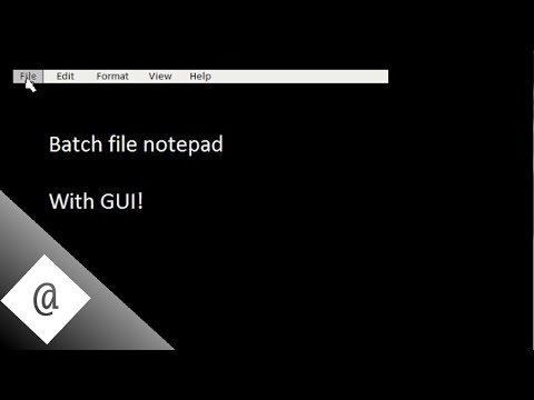 [Batch file] Notepad with TUI and mouse