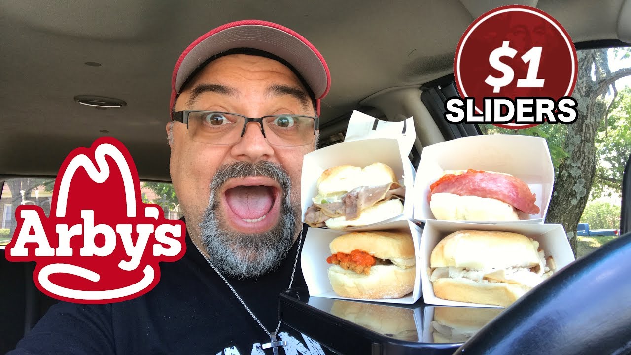 ARBY'S 1 Sliders Parking Lot Review YouTube