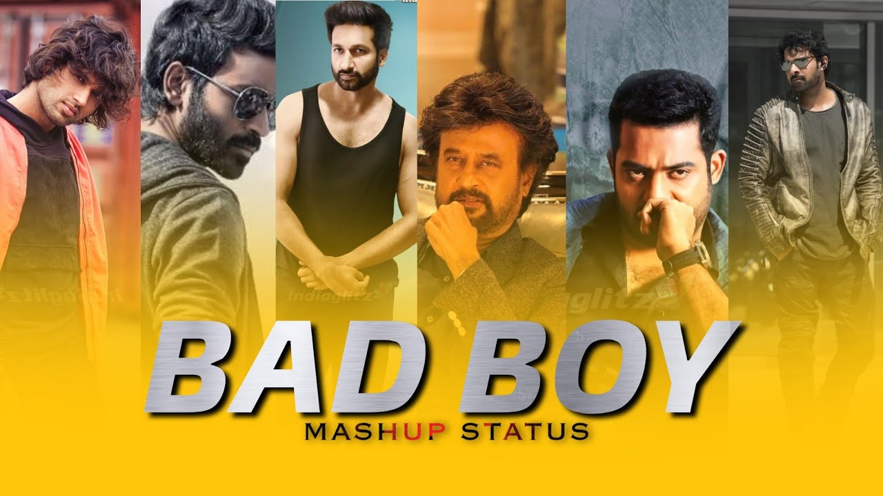 🕶️Bad boy whatsapp status Telugu 😉Bad Boys Attitude Mashup STATUS 🔥