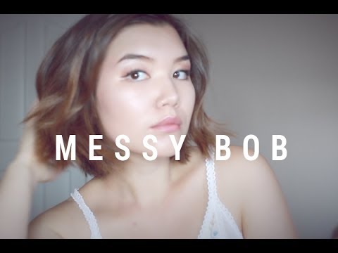 how-to-style-a-messy-bob-//-chin-length-tutorial