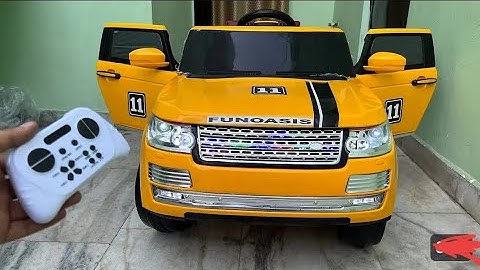 RC Land Rover Range Rover Car Unboxing & Testing | The Power Wheels Range Rover Car | Shamshad Maker