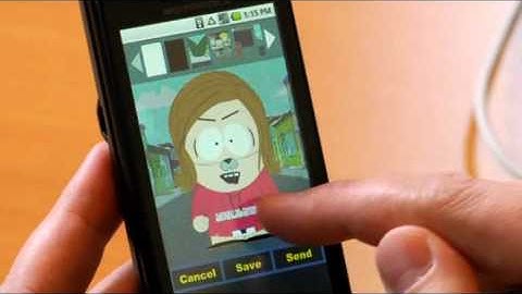 Various Adobe AIR mobile apps  Tweetbox, Southpark, Connect  on Motorola Droid