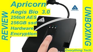 Apricorn Aegis Bio 3.0 256GB SSD Fingerprint External Drive | Unboxing | Tests | Review