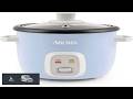 Aroma Housewares 4 Cups (Cooked) 1Qt. Rice &amp; Grain Cooker (ARC 302NGBL) Blue
