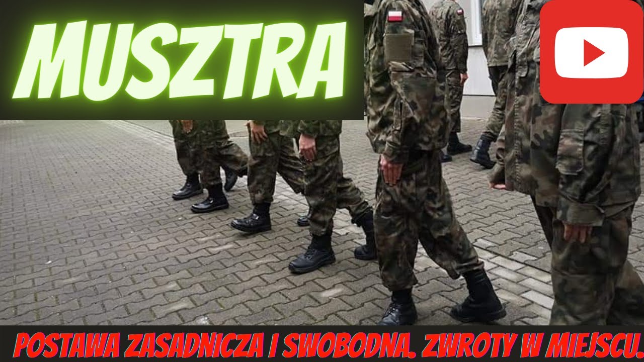 Nauka musztry. Postawa zasadnicza i swobodna. Zwroty w miejscu. Lekcja online
