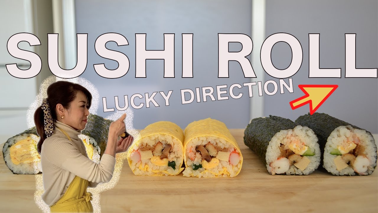 HOW TO MAKE EHO-MAKI | Lucky Derection Sushi Roll (EP 262) | Kitchen Princess Bamboo